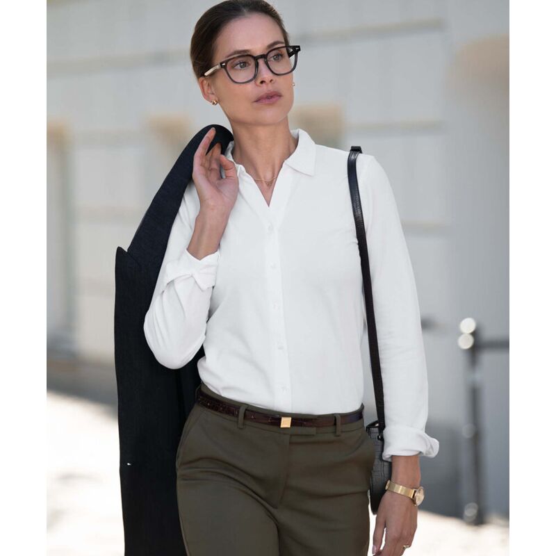 Women’s Kingston – stretch deluxe piqué shirt Thumbnail
