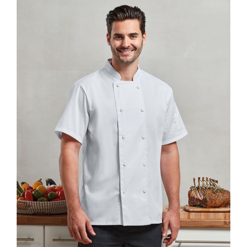 Premier Coolchecker® Short Sleeve Chef's Jacket Thumbnail