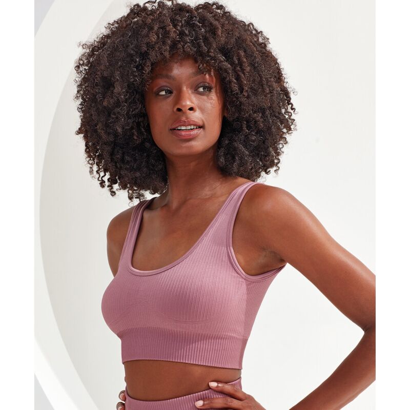 Women's TriDri® ribbed seamless 3D fit multi-sport bra Thumbnail