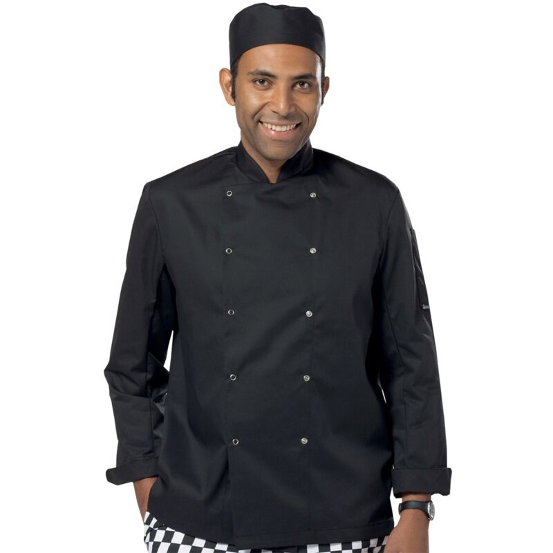 Dennys Long Sleeve Press Stud Chef's Jacket Thumbnail