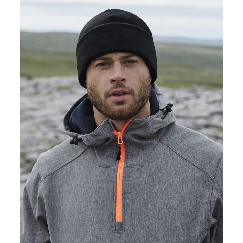 Recycled fleece cuffed beanie Thumbnail