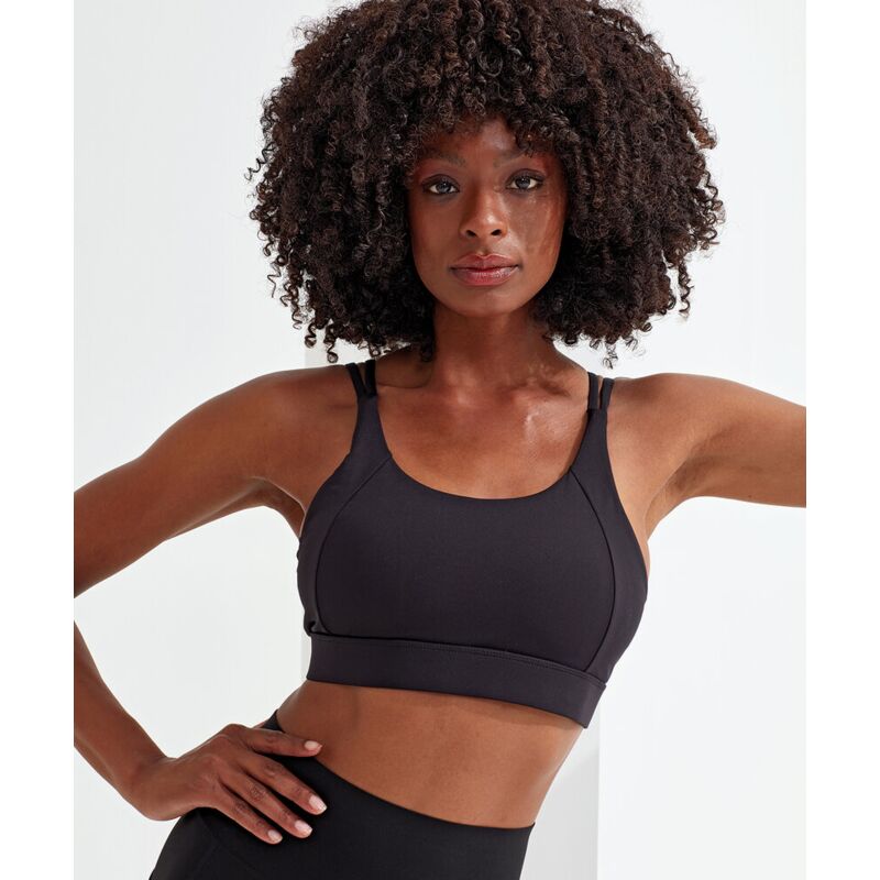 Women's TriDri® crossback sports bra (medium impact) Thumbnail