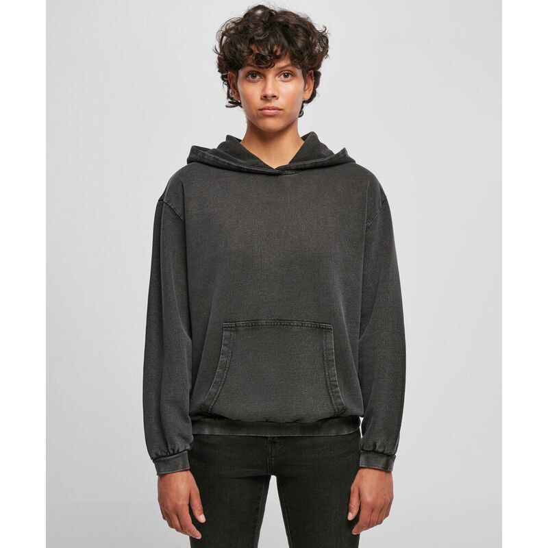 Women's acid washed oversized hoodie Thumbnail