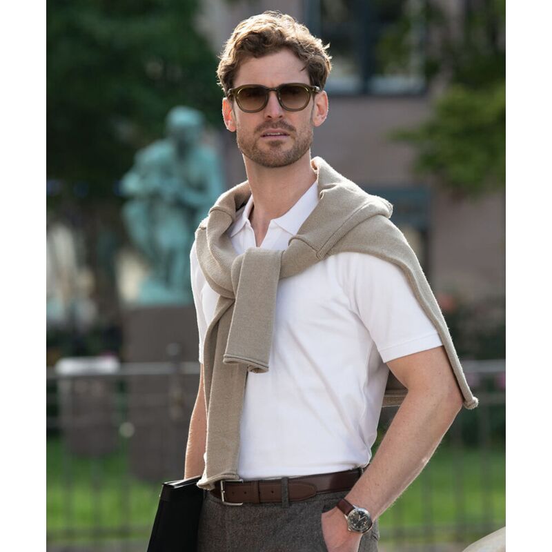 Harvard v-neck – stretch deluxe polo Thumbnail