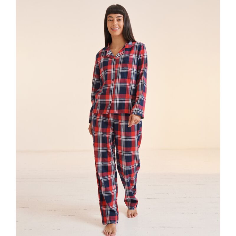 SF Clothing Ladies Tartan Lounge Set Thumbnail