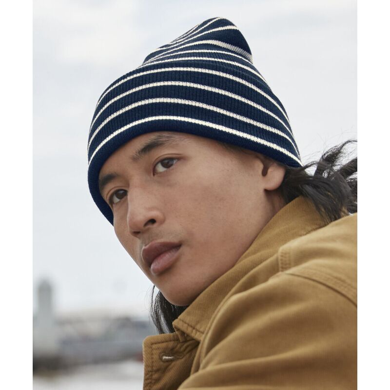 Original deep-cuffed striped beanie Thumbnail