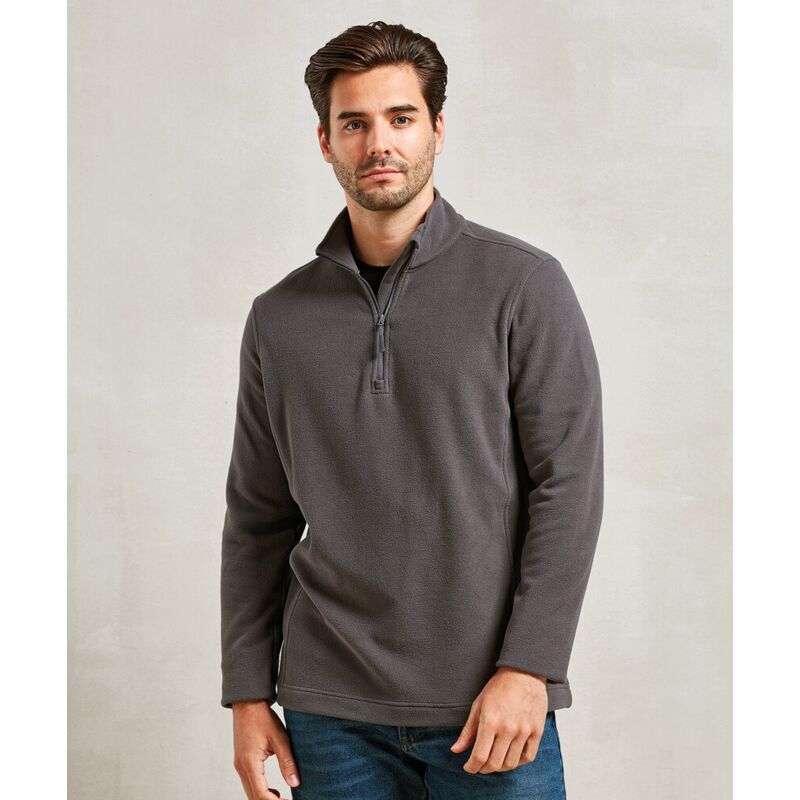 Unisex ‘Recyclight’ 1/4 zip microfleece Thumbnail