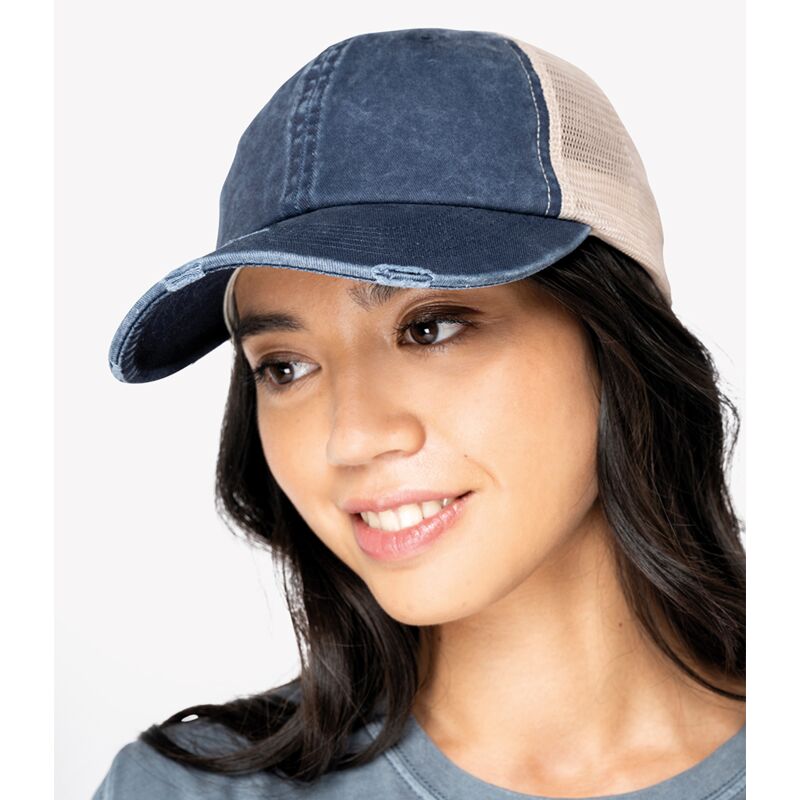 Native Spirit Washed Trucker Destroy Cap Thumbnail