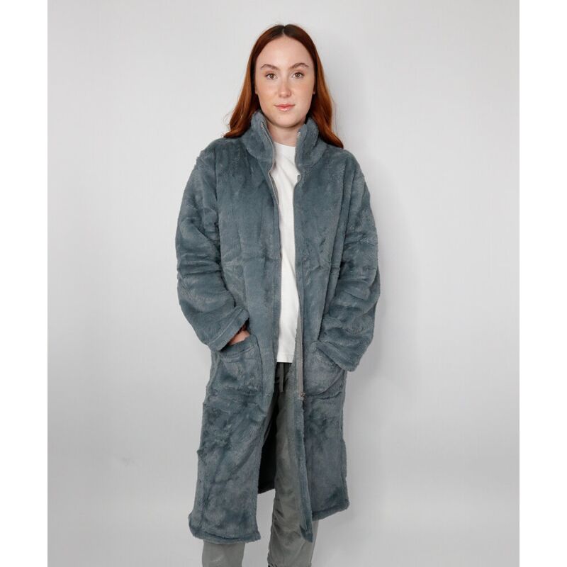 Luxury eskimo faux fur zipped gown Thumbnail