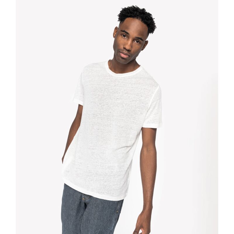 Native Spirit Crew Neck Linen T-Shirt Thumbnail