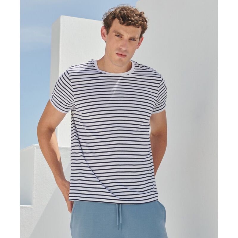 Unisex striped T Thumbnail