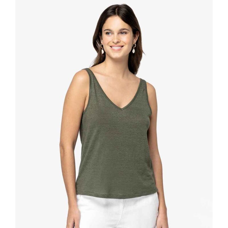 Native Spirit Ladies Linen Tank Top Thumbnail