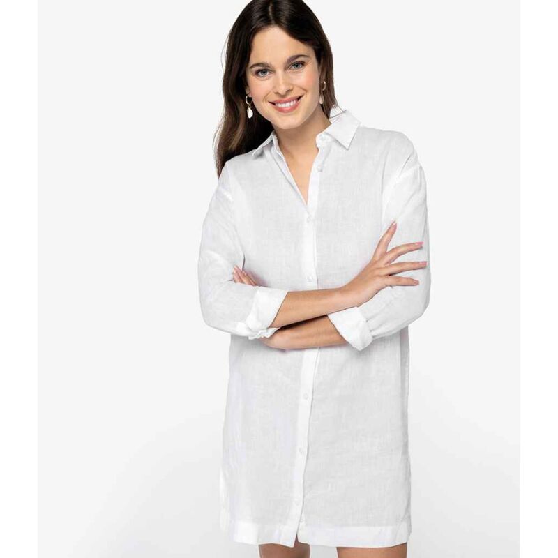 Native Spirit Ladies Linen Dress Shirt Thumbnail