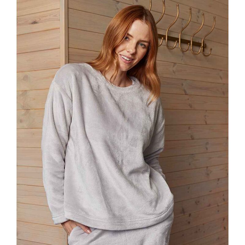 Brand Lab Ladies Plush Fleece Crew Neck Sweatshirt Thumbnail