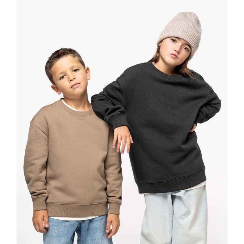 Native Spirit Kids Oversized Round Neck Sweatshirt Thumbnail
