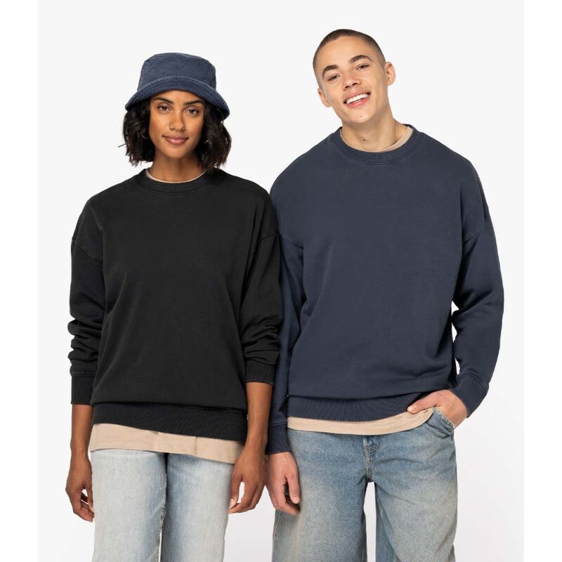 Native Spirit Unisex Washed Effect Oversize Sweatshirt Thumbnail