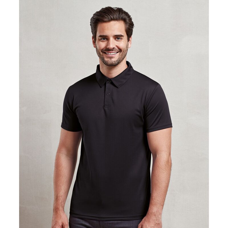 Coolchecker® studded polo Thumbnail