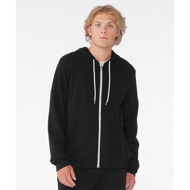 Unisex polycotton fleece full-zip hoodie Thumbnail