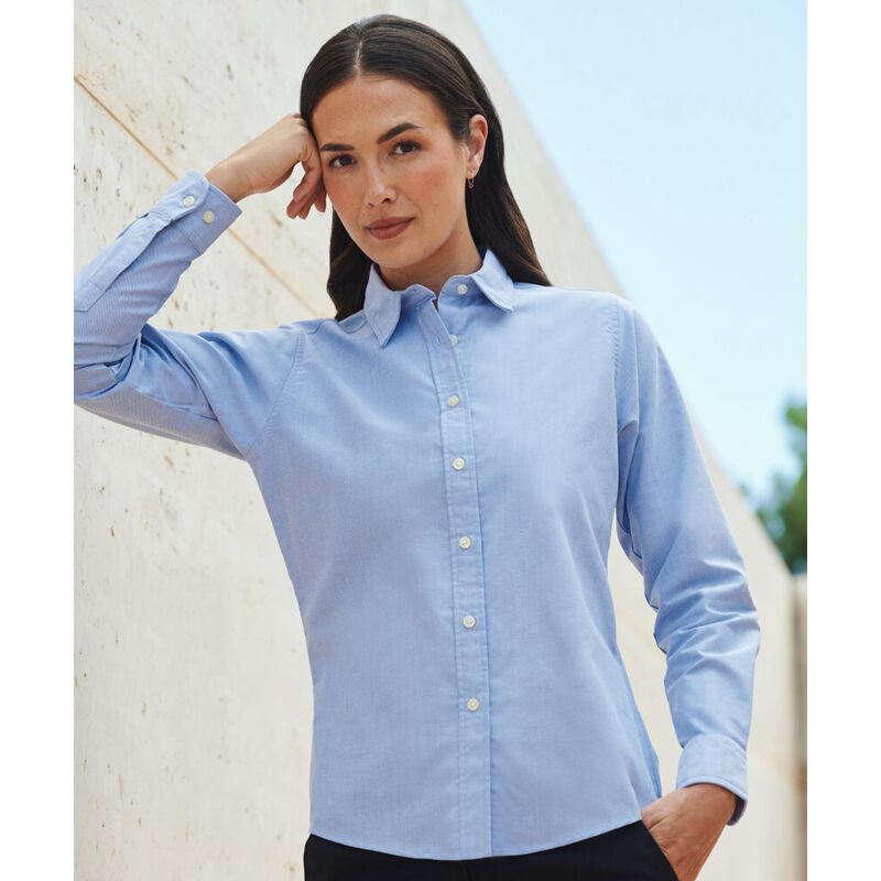 Women's classic long sleeve Oxford shirt Thumbnail