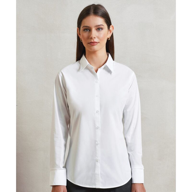 Women's supreme poplin long sleeve shirt Thumbnail