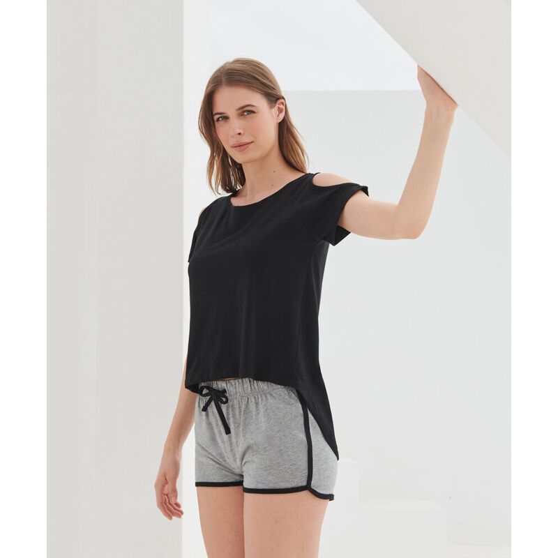 T-shirt with drop detail Thumbnail