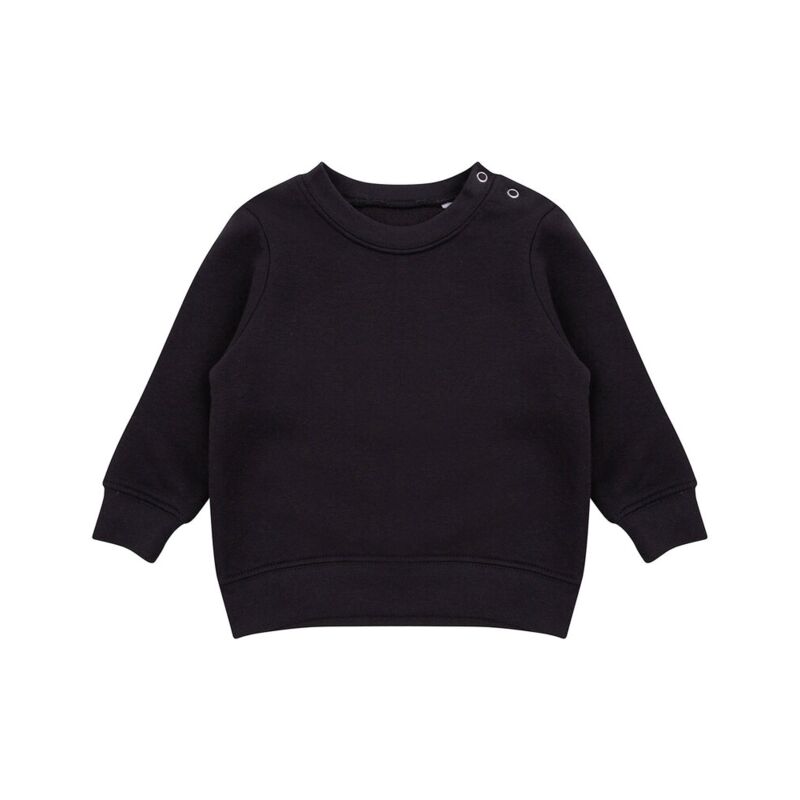Crew neck sweatshirt with shoulder poppers Thumbnail