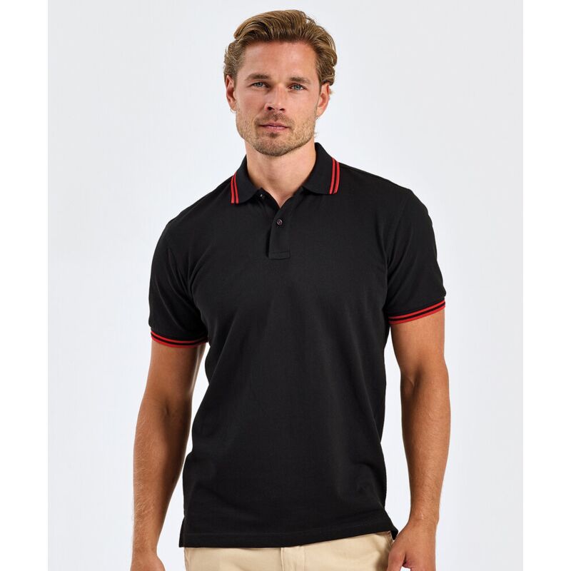 Men's classic fit tipped polo Thumbnail