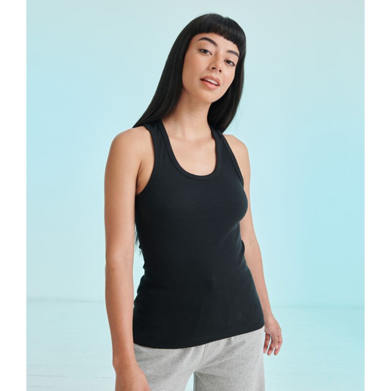 SF Clothing Ladies Stretch Rib Racer Back Vest Thumbnail