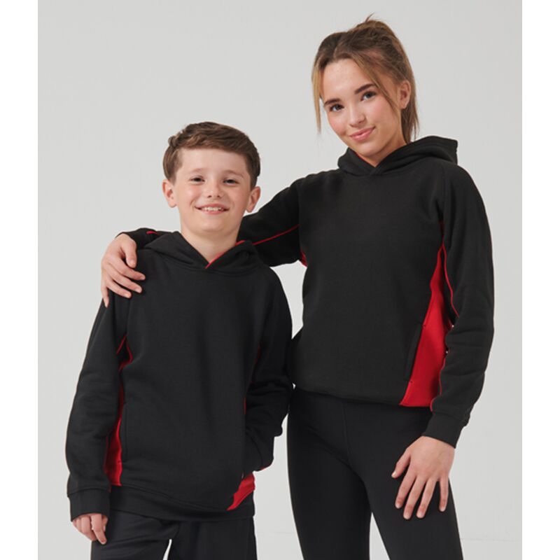 Finden + Hales Kids Contrast Hooded Sweatshirt Thumbnail
