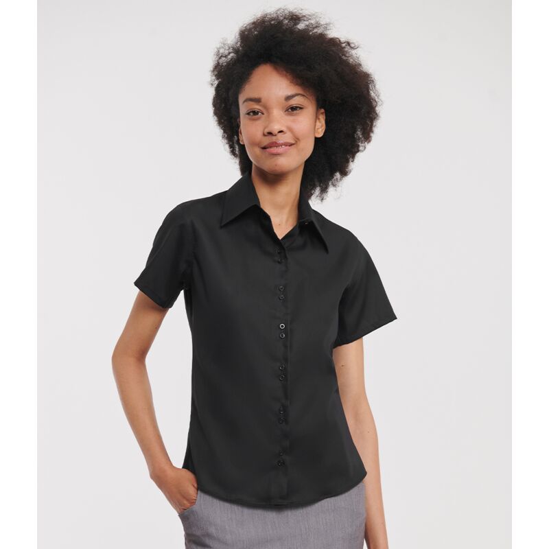 Russell Collection Ladies Short Sleeve Ultimate Non-Iron Shirt Thumbnail