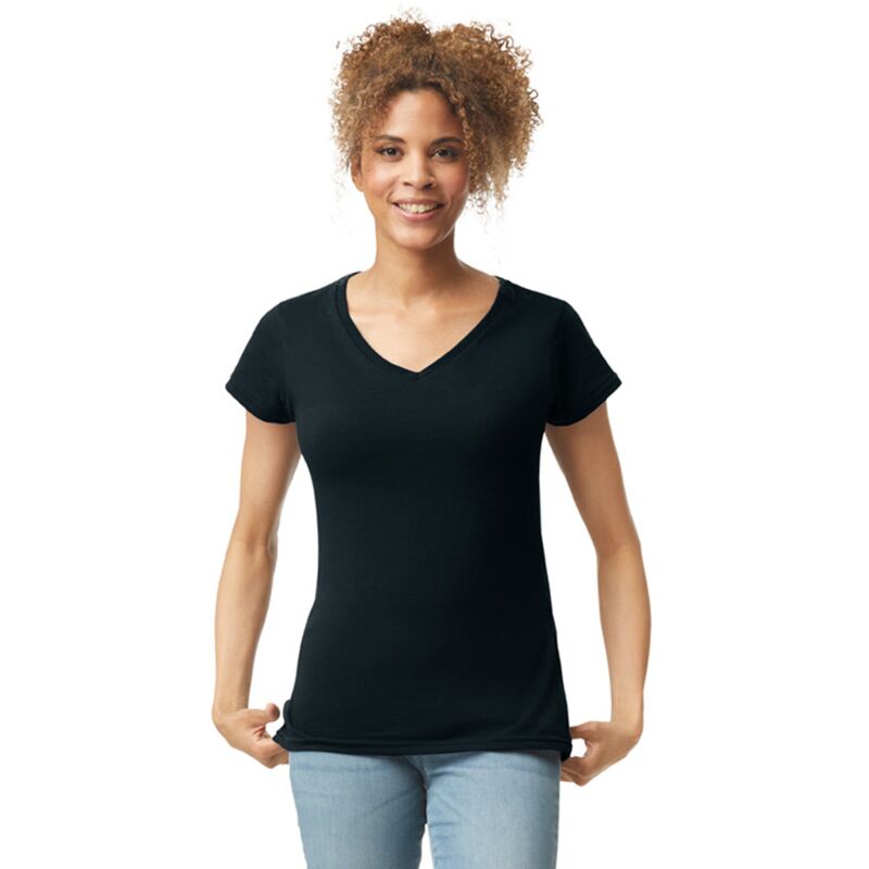 Gildan Ladies SoftStyle® V Neck T-Shirt Thumbnail