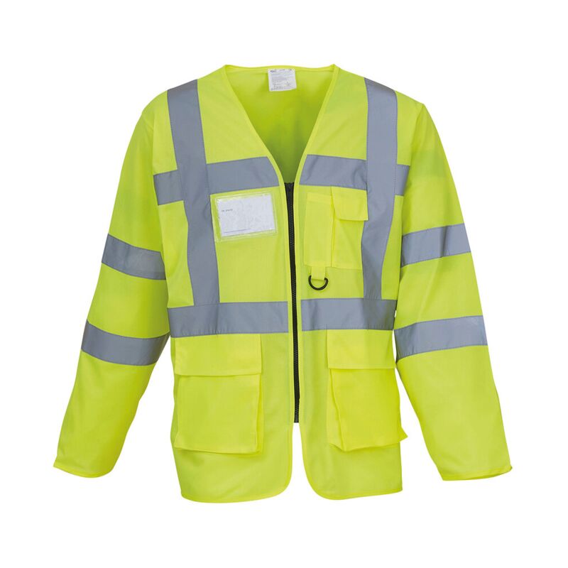 Hi-vis executive long sleeve waistcoat (HVJ800) Thumbnail