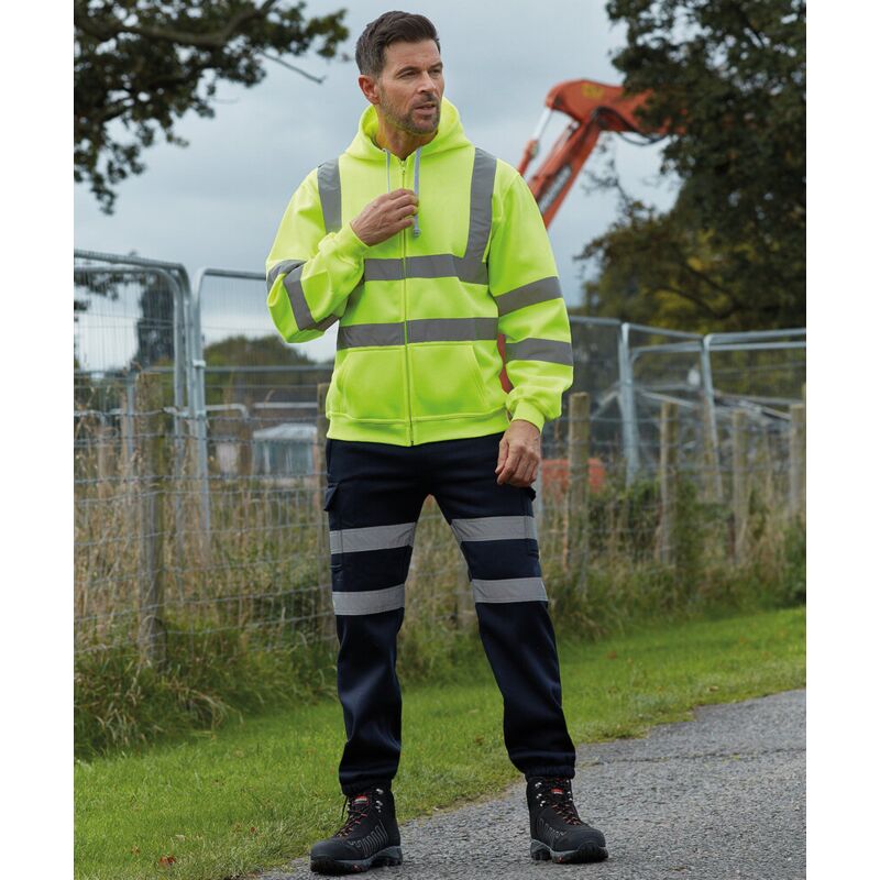 Hi-vis zip hoodie (HVK07) Thumbnail