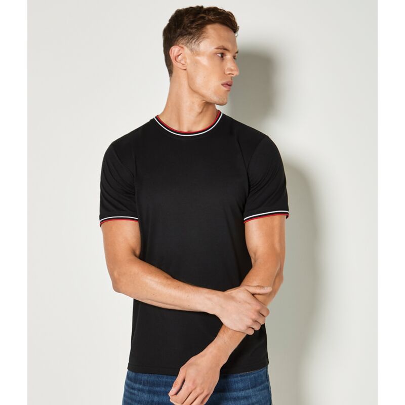 Kustom Kit Fashion Fit Tipped T-Shirt Thumbnail