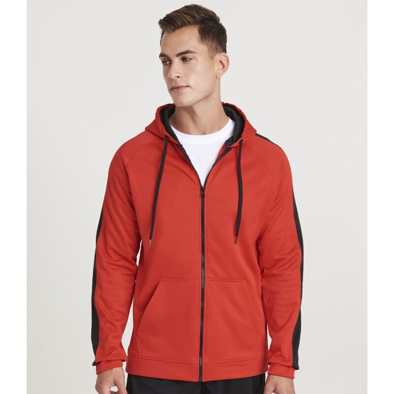 AWDis Contrast Sports Polyester Zoodie Thumbnail