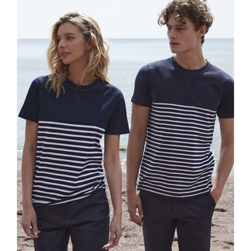 Front Row Unisex Breton Striped T-Shirt Thumbnail