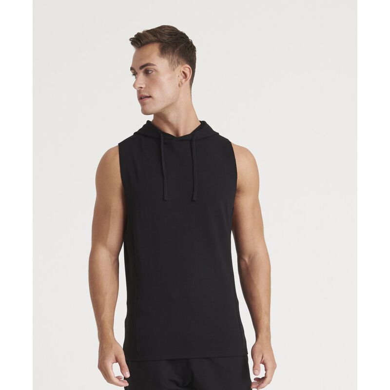 Urban sleeveless muscle hoodie Thumbnail