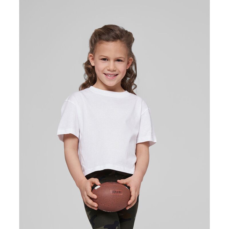 Girls cropped Jersey tee Thumbnail