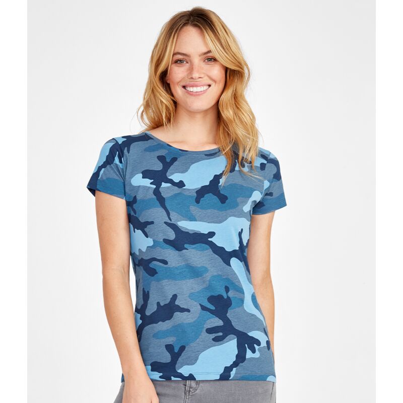SOL'S Ladies Camo T-Shirt Thumbnail