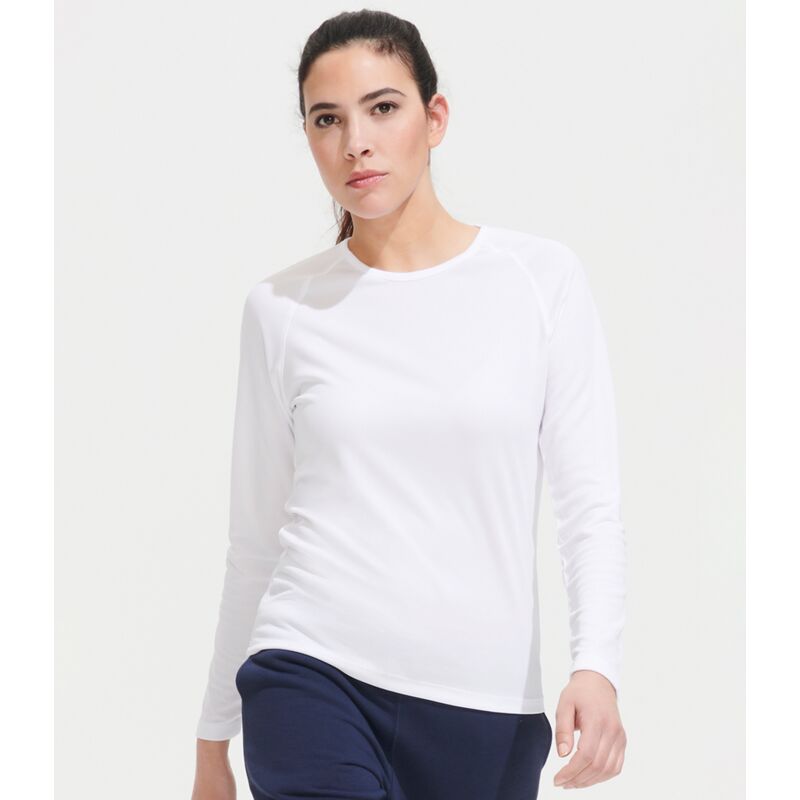 SOL'S Ladies Sporty Long Sleeve Performance T-Shirt Thumbnail