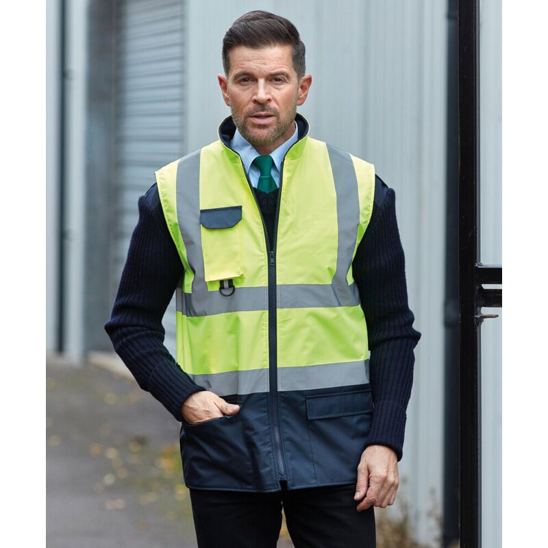 Hi-vis padded bodywarmer (HV005) Thumbnail