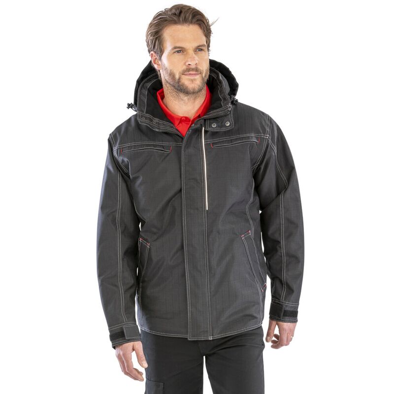 Denim texture rugged jacket Thumbnail